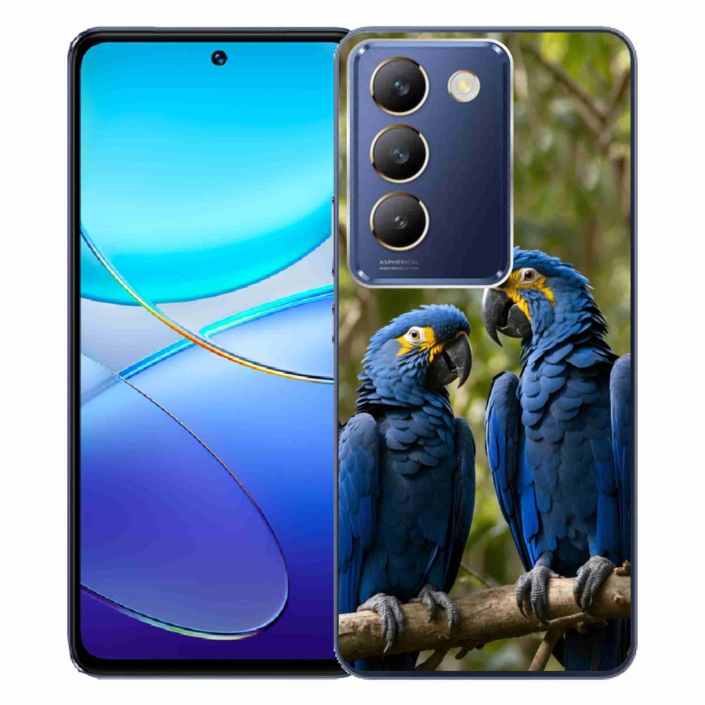 Gélový kryt mmCase na Vivo V40 SE/5G - papagájové duo