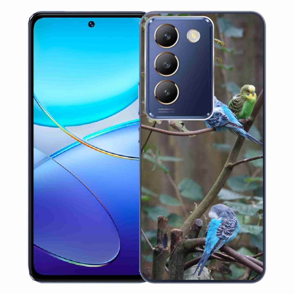 Gélový kryt mmCase na Vivo V40 SE/5G - papagáje na vetve