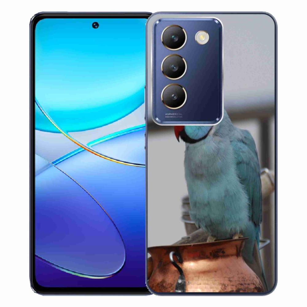 Gélový kryt mmCase na Vivo V40 SE/5G - papagáj Alexandr modrý