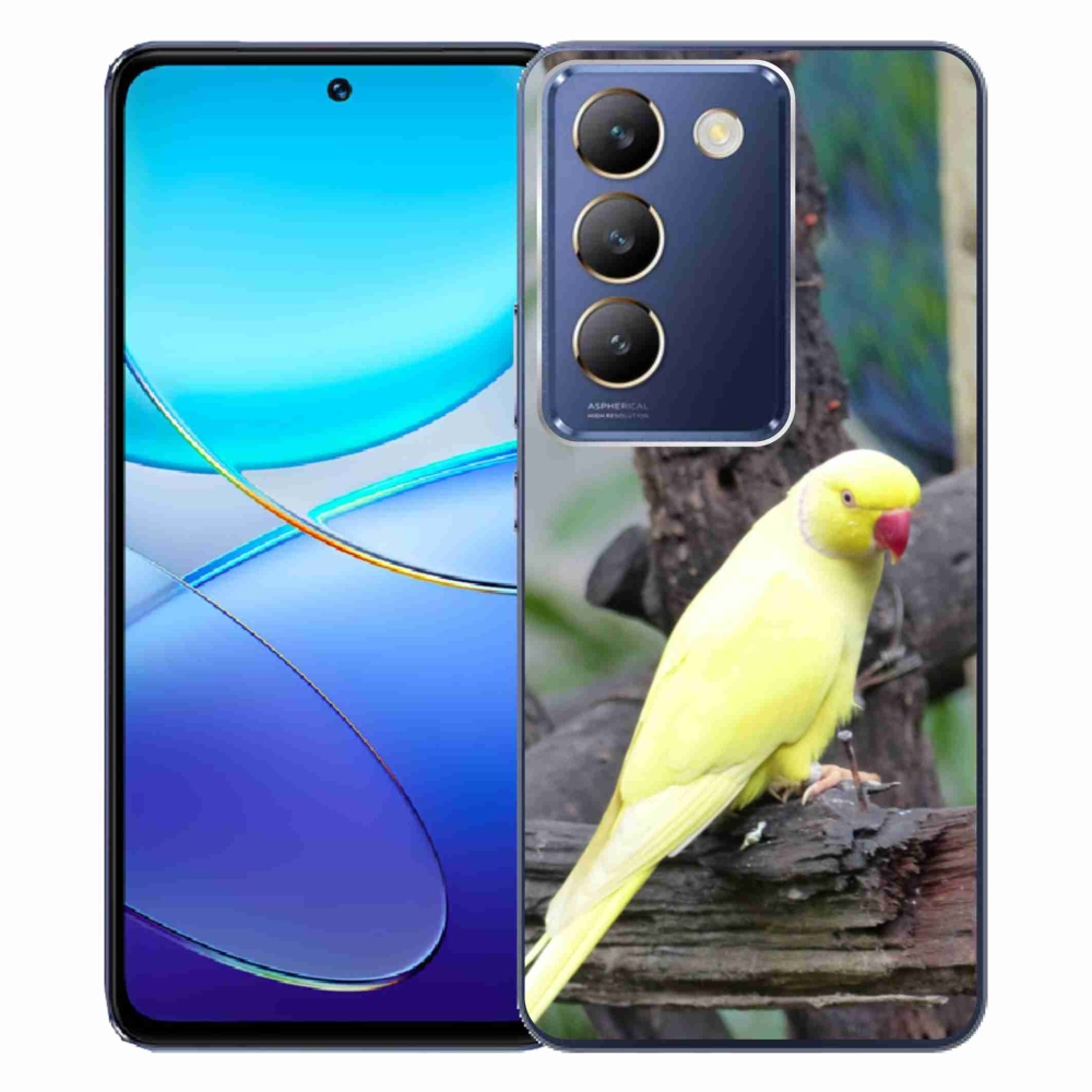 Gélový kryt mmCase na Vivo V40 SE/5G - papagáj alexander žltý