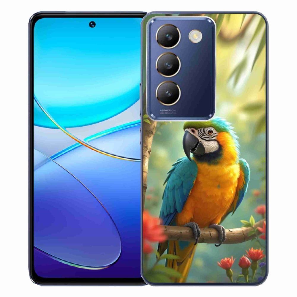 Gélový kryt mmCase na Vivo V40 SE/5G - papagáj ara modrožltá