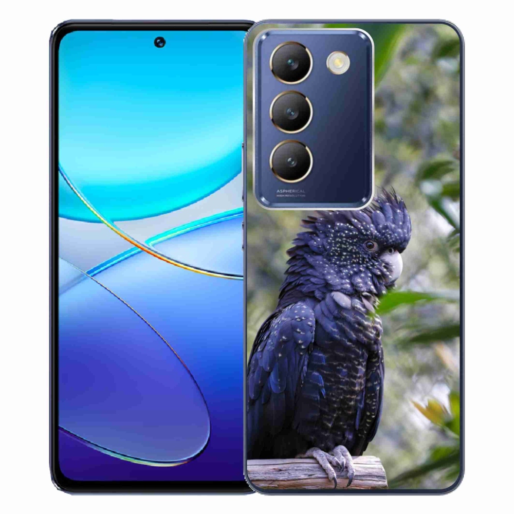 Gélový kryt mmCase na Vivo V40 SE/5G - papagáj kakadu čierny