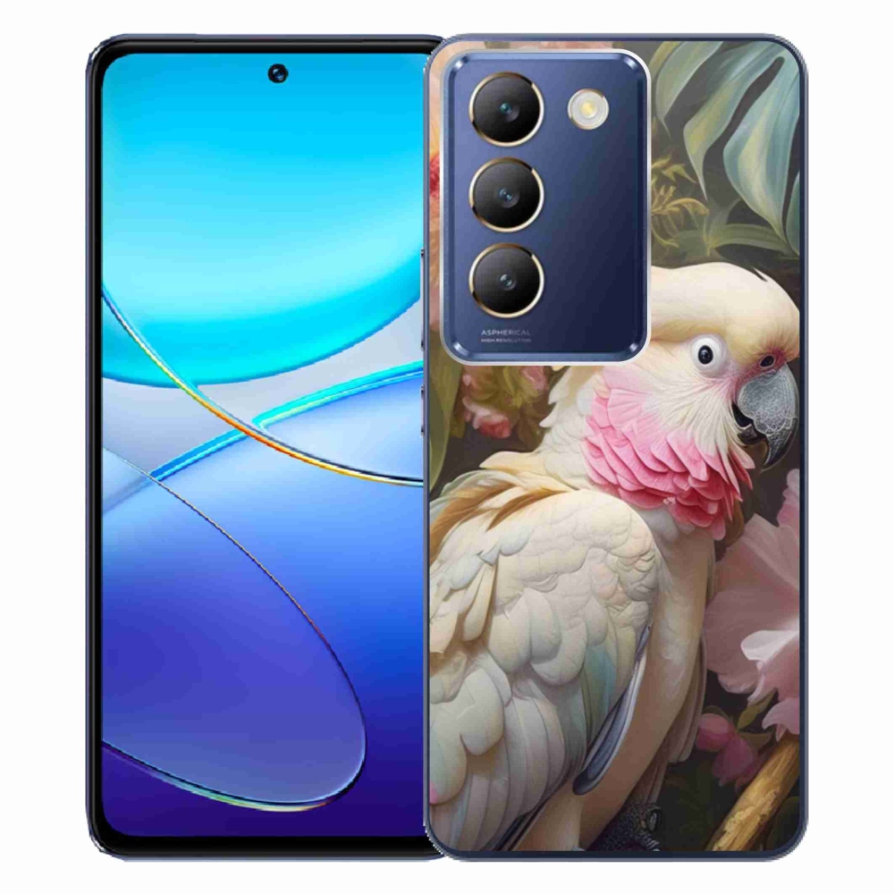 Gélový kryt mmCase na Vivo V40 SE/5G - papagáj kakadu ružový 2