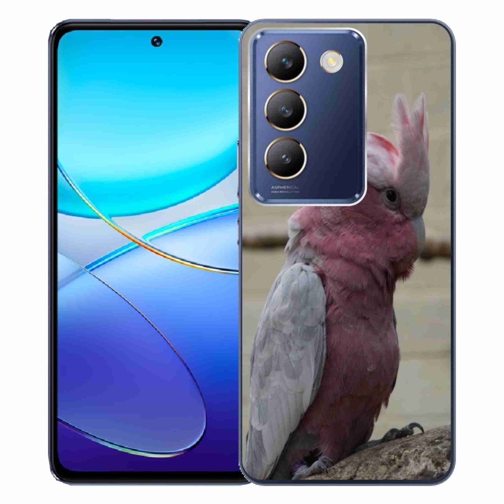Gélový kryt mmCase na Vivo V40 SE/5G - papagáj kakadu ružový