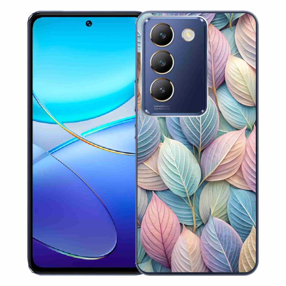 Gélový kryt mmCase na Vivo V40 SE/5G - pastelové listy