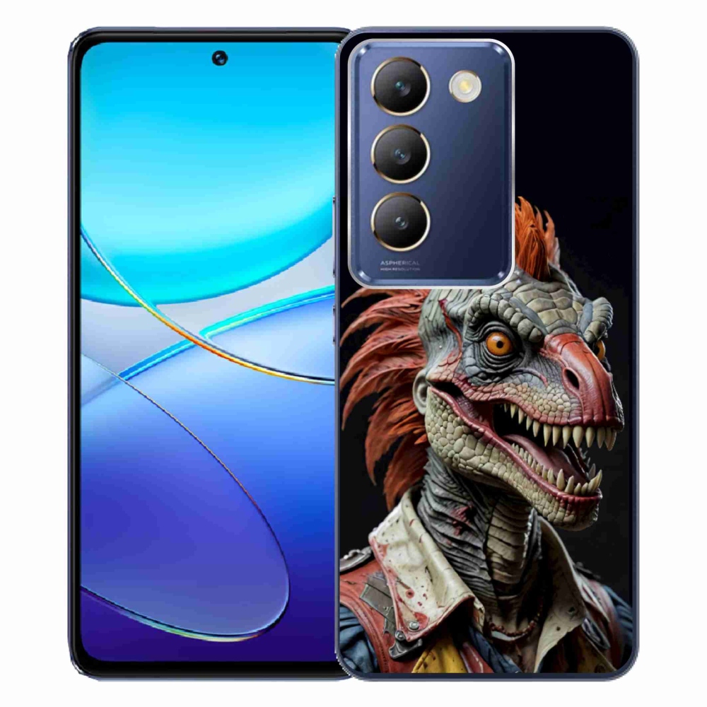 Gélový kryt mmCase na Vivo V40 SE/5G - punk dinosaurus
