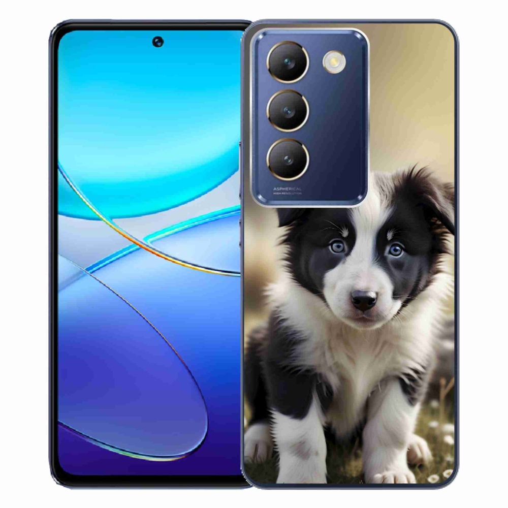 Gélový kryt mmCase na Vivo V40 SE/5G - roztomilá border kólia