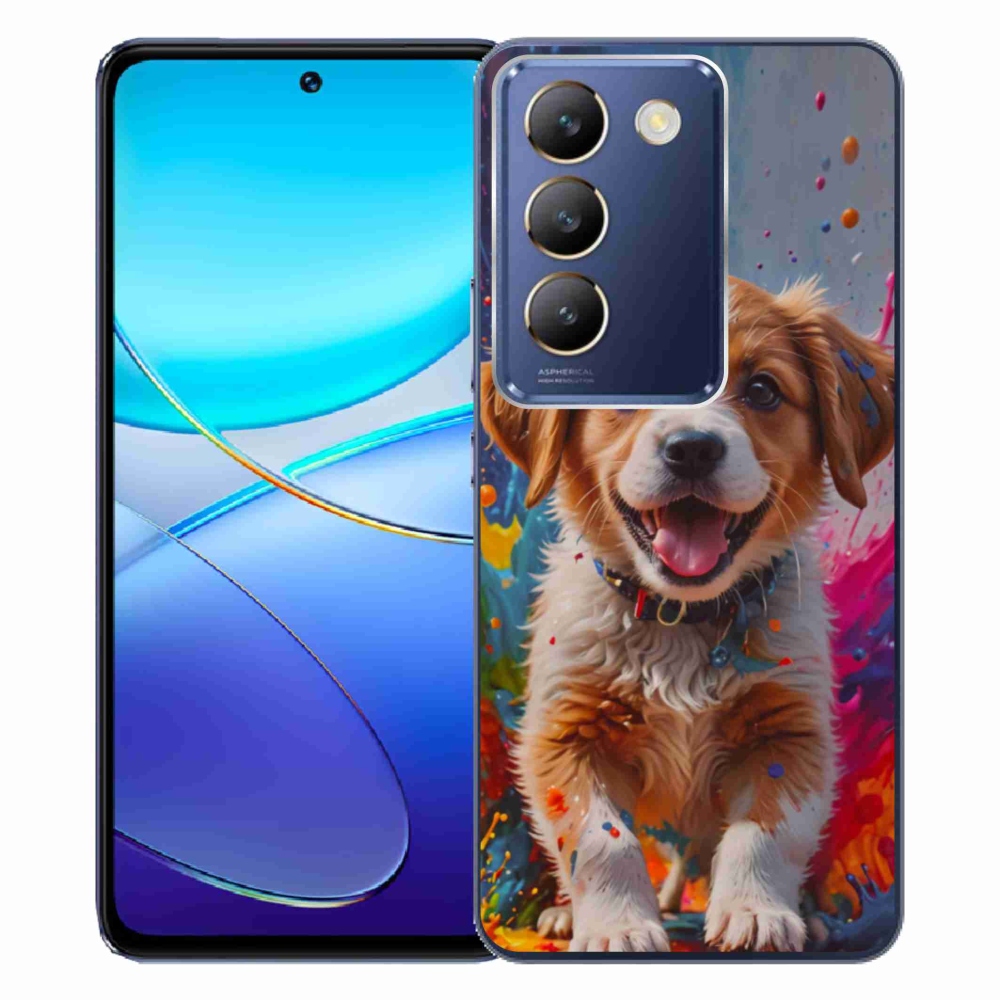 Gélový kryt mmCase na Vivo V40 SE/5G - roztomilé šteňa 3