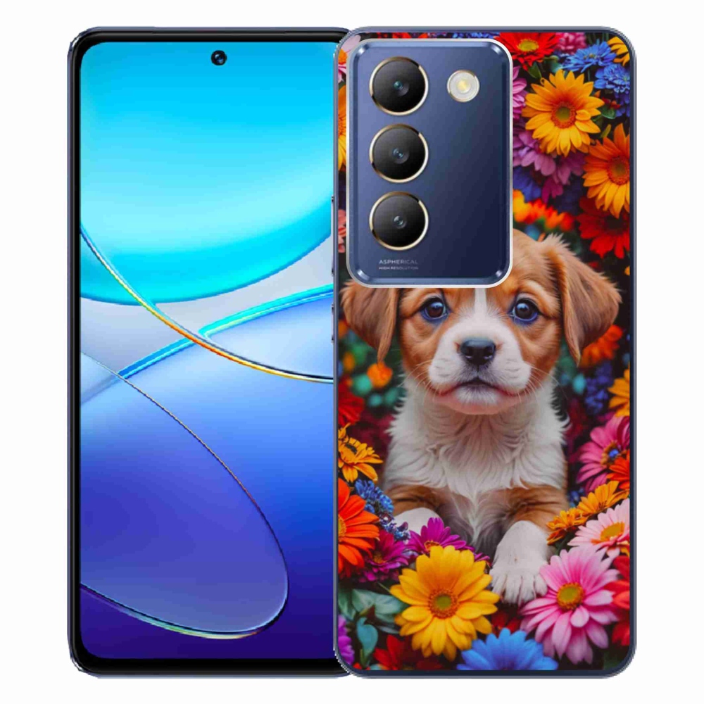 Gélový kryt mmCase na Vivo V40 SE/5G - roztomilé šteňa