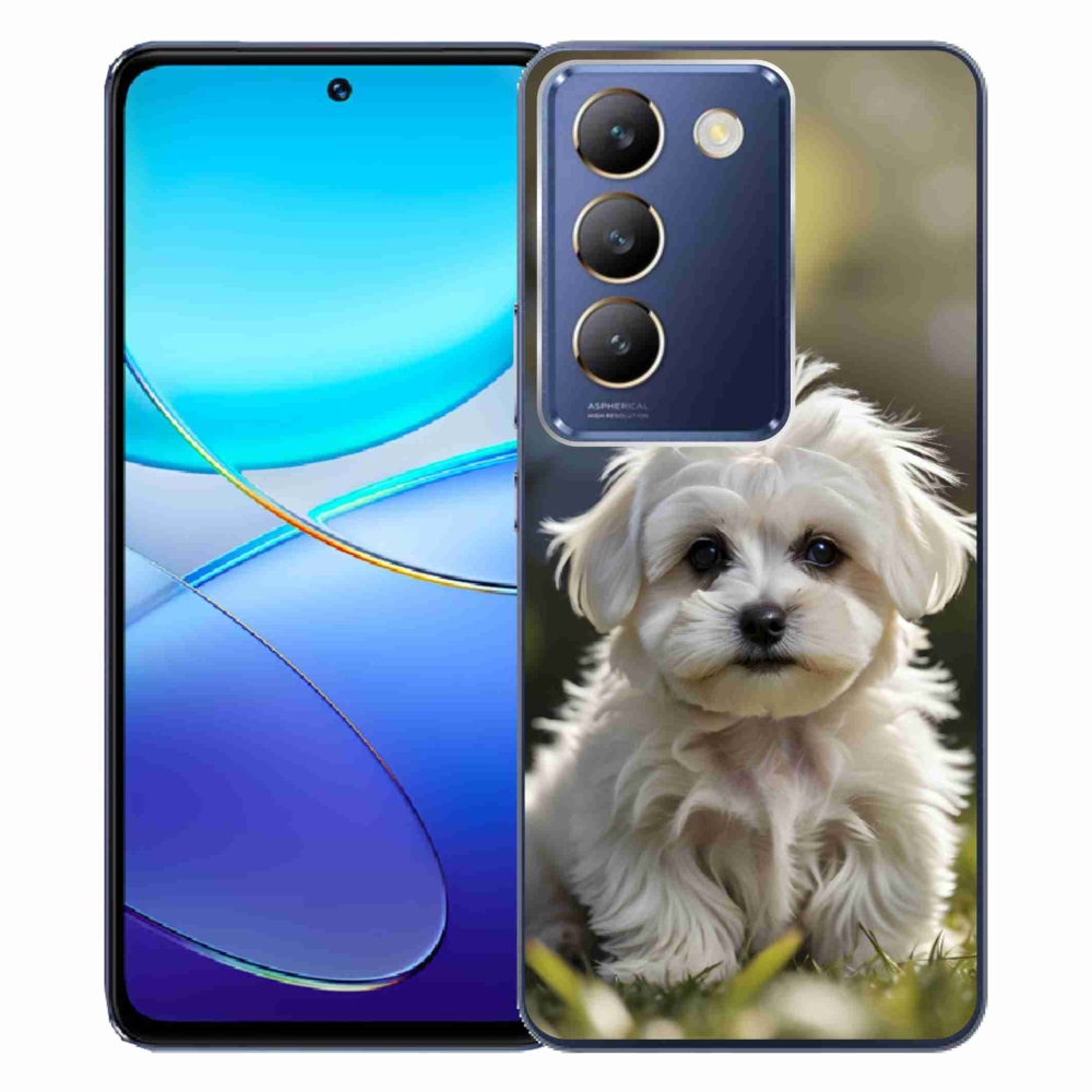 Gélový kryt mmCase na Vivo V40 SE/5G - roztomilý maltézsky psík