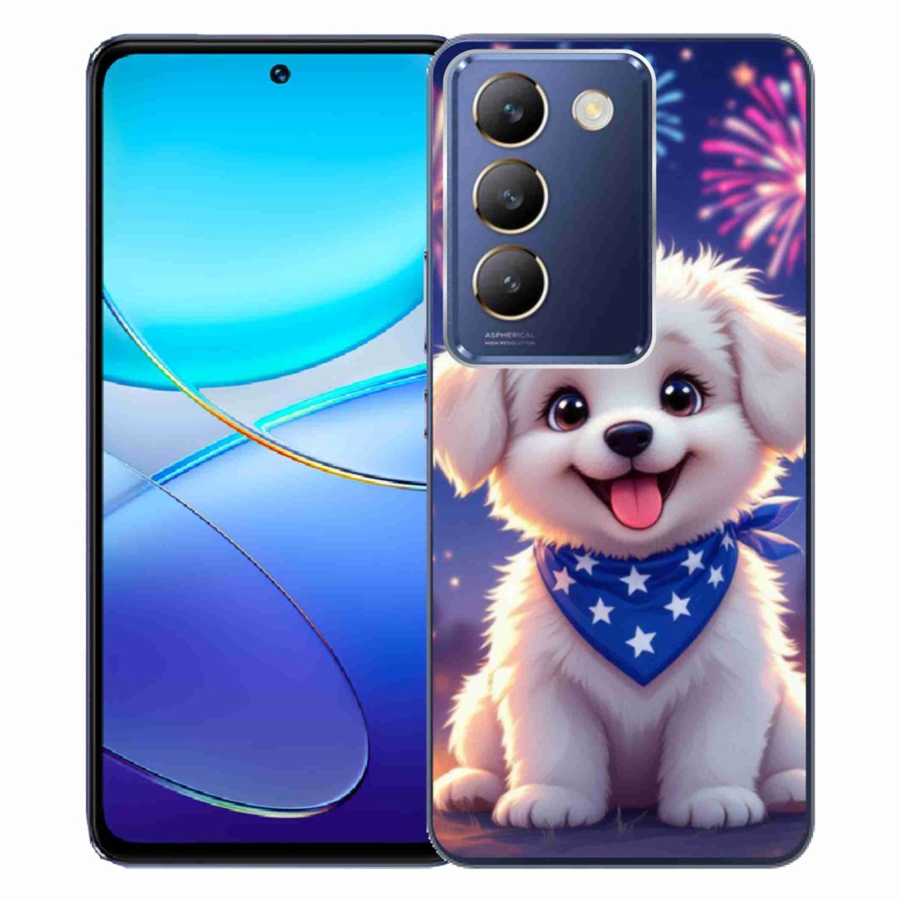 Gélový kryt mmCase na Vivo V40 SE/5G - slávnostné šteňa