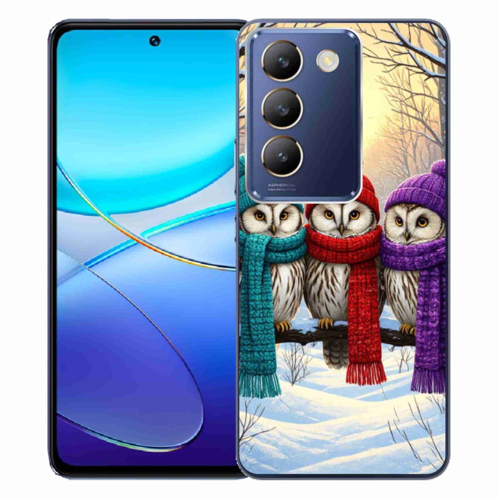 Gélový kryt mmCase na Vivo V40 SE/5G - soví priatelia