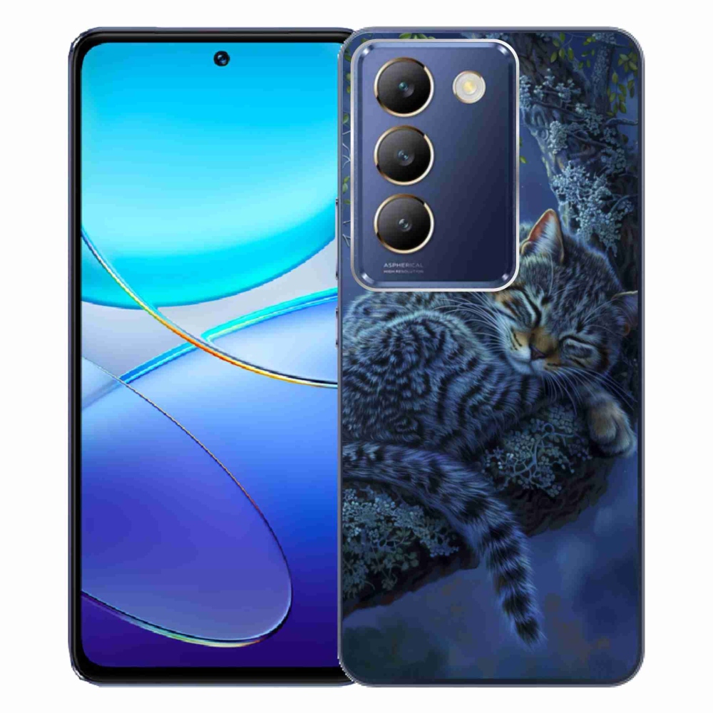 Gélový kryt mmCase na Vivo V40 SE/5G - spiaca mačka