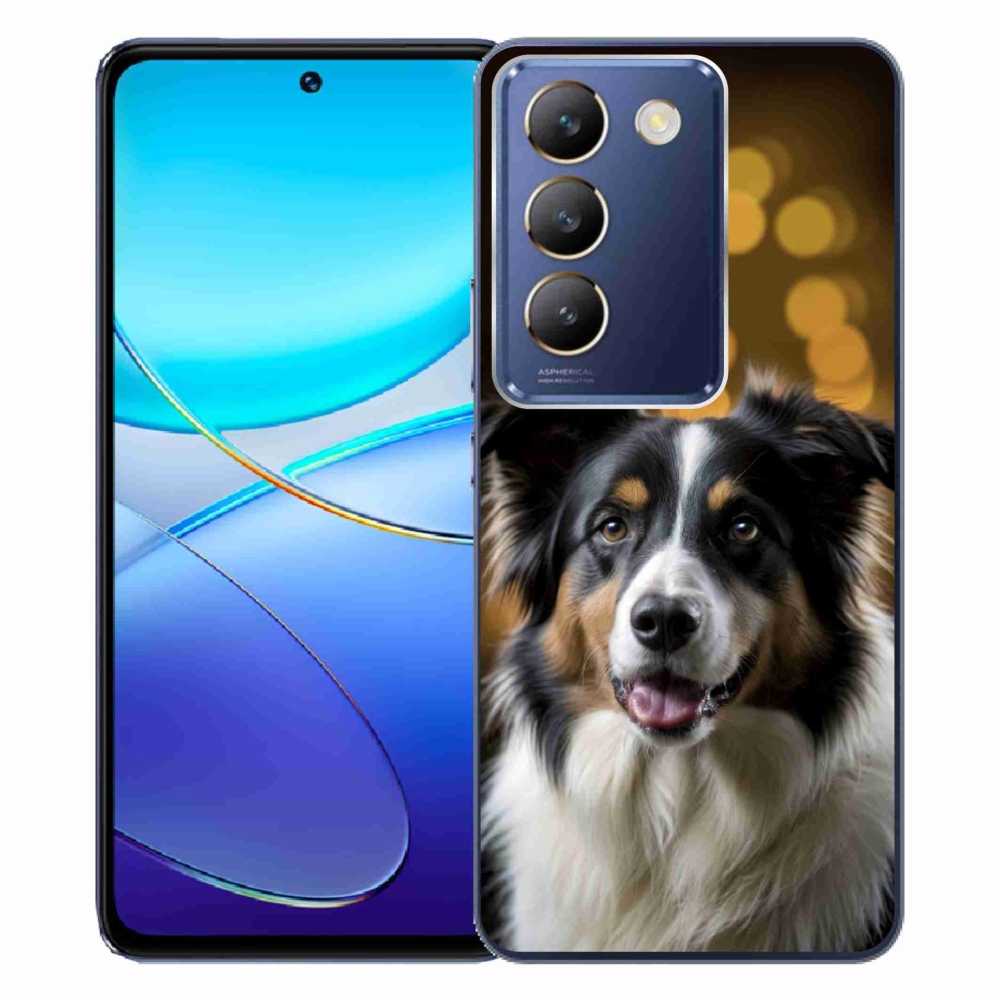Gélový kryt mmCase na Vivo V40 SE/5G - usmievavý austrálsky ovčiak