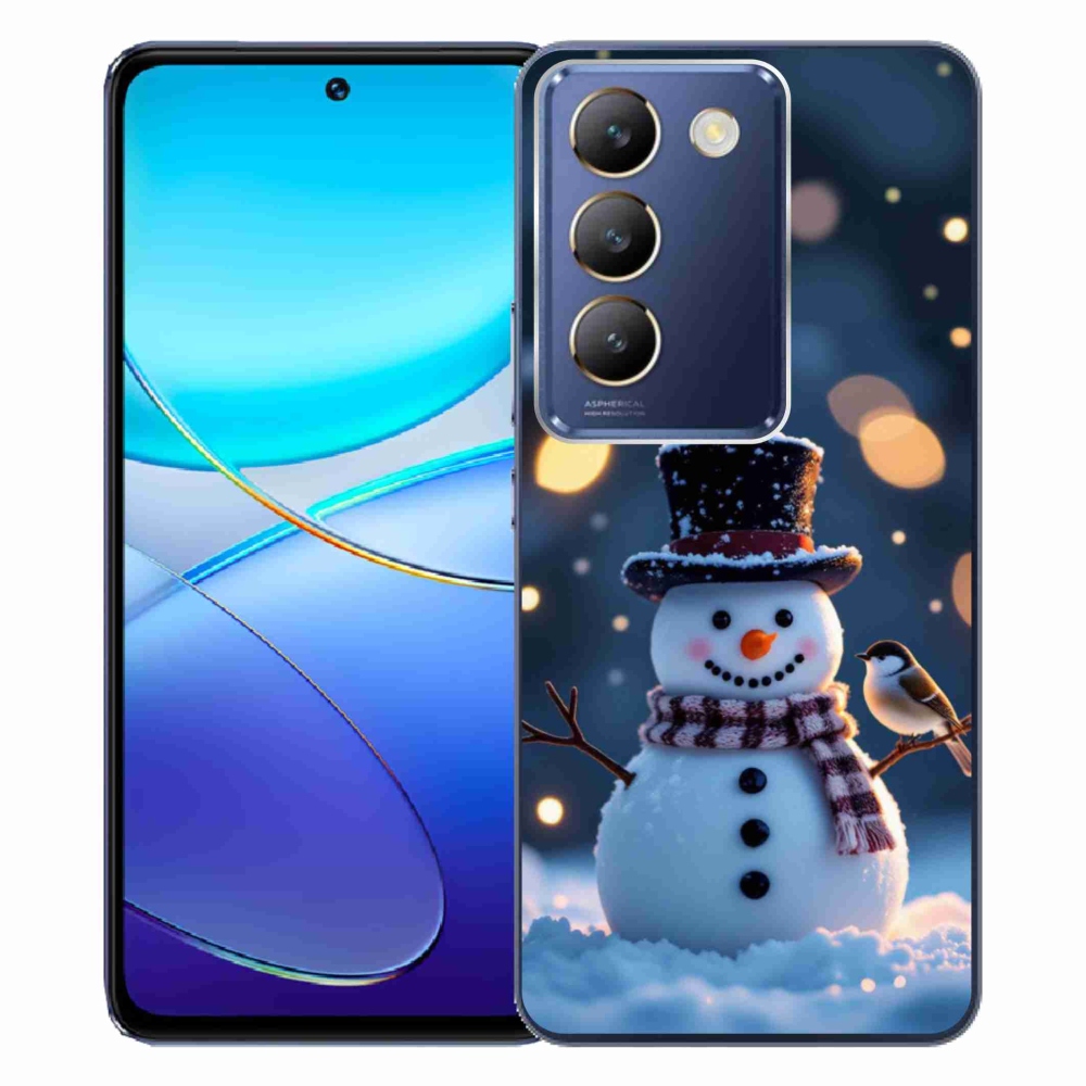 Gélový kryt mmCase na Vivo V40 SE/5G - vianočný snehuliak