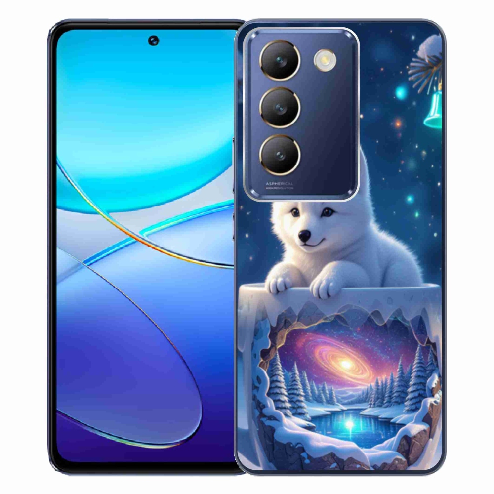 Gélový kryt mmCase na Vivo V40 SE/5G - vianočné šteňa