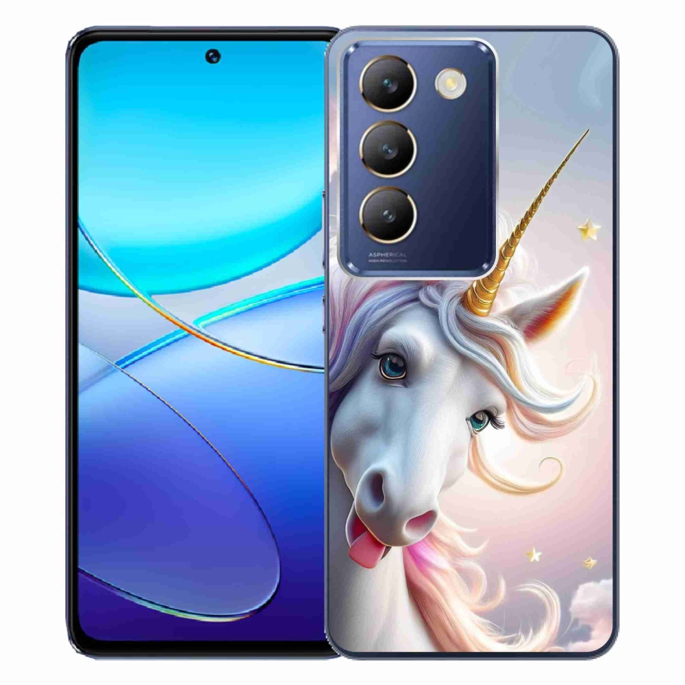 Gélový kryt mmCase na Vivo V40 SE/5G - veselý jednorožec