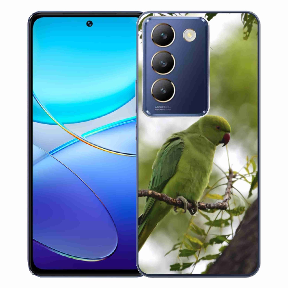 Gélový kryt mmCase na Vivo V40 SE/5G - zelený papagáj