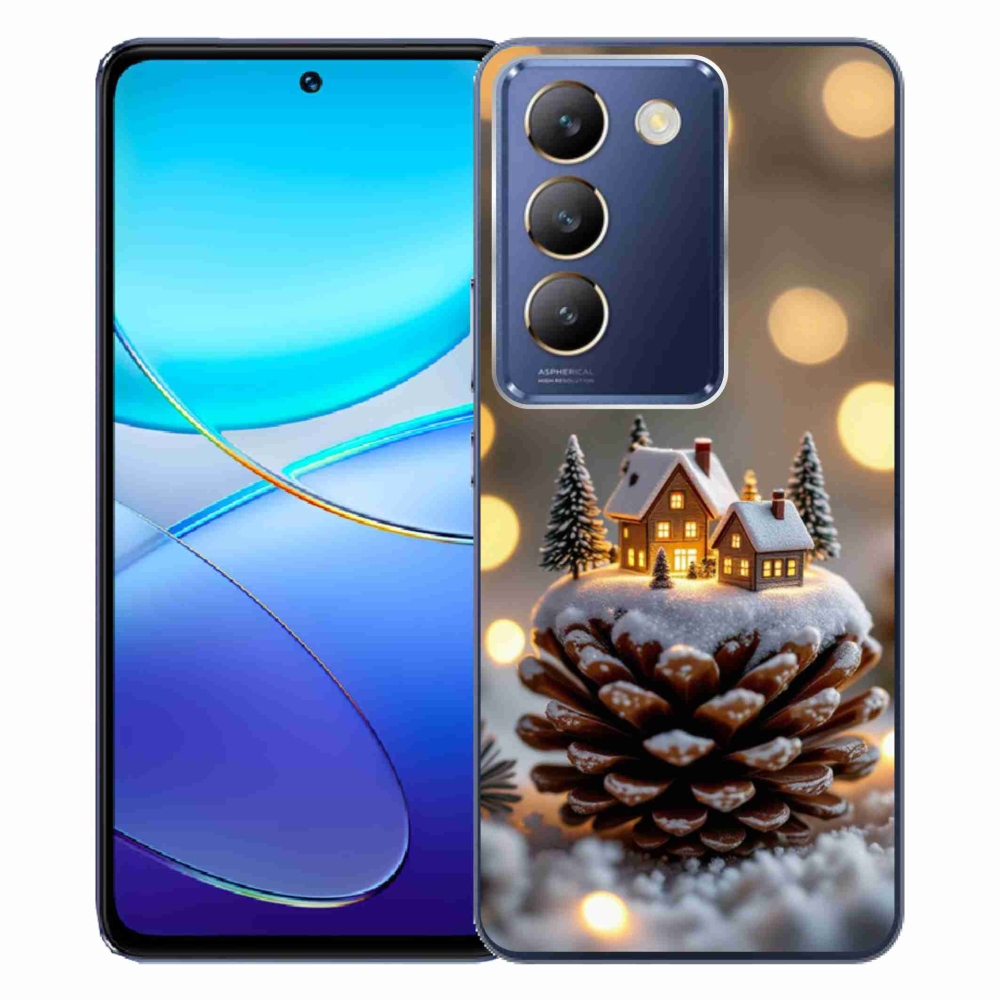 Gélový kryt mmCase na Vivo V40 SE/5G - zimná dedinka