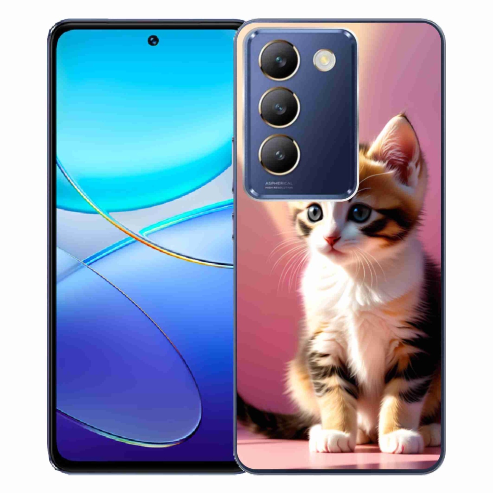 Gélový kryt mmCase na Vivo V40 SE/5G - zvedavé mačiatko 2