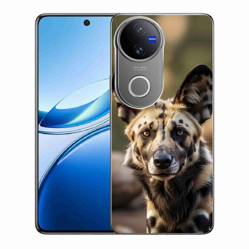 Gélový kryt mmCase na Vivo V50 5G - africký divoký pes
