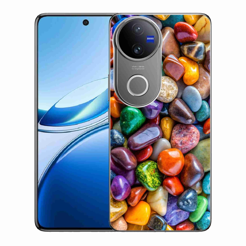 Gélový kryt mmCase na Vivo V50 5G - farebné kamienky