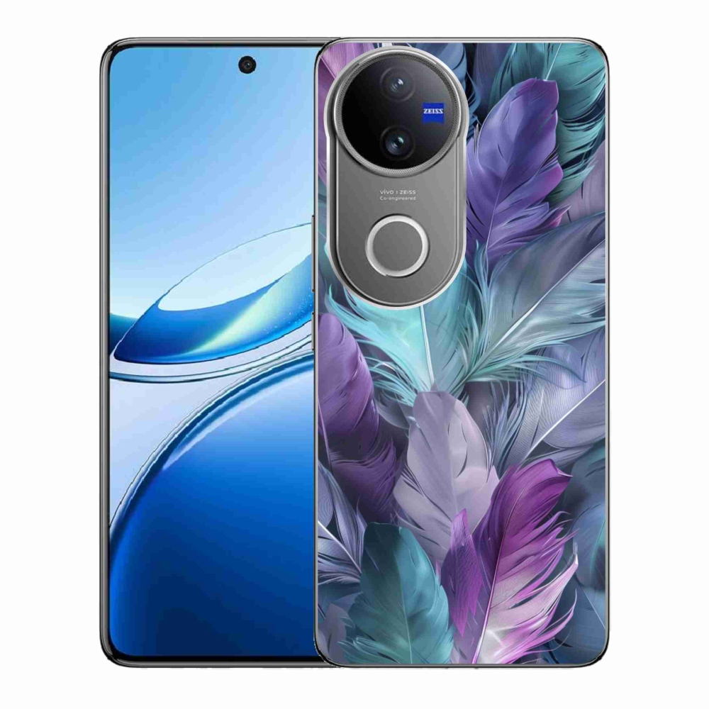Gélový kryt mmCase na Vivo V50 5G - farebné perie 2