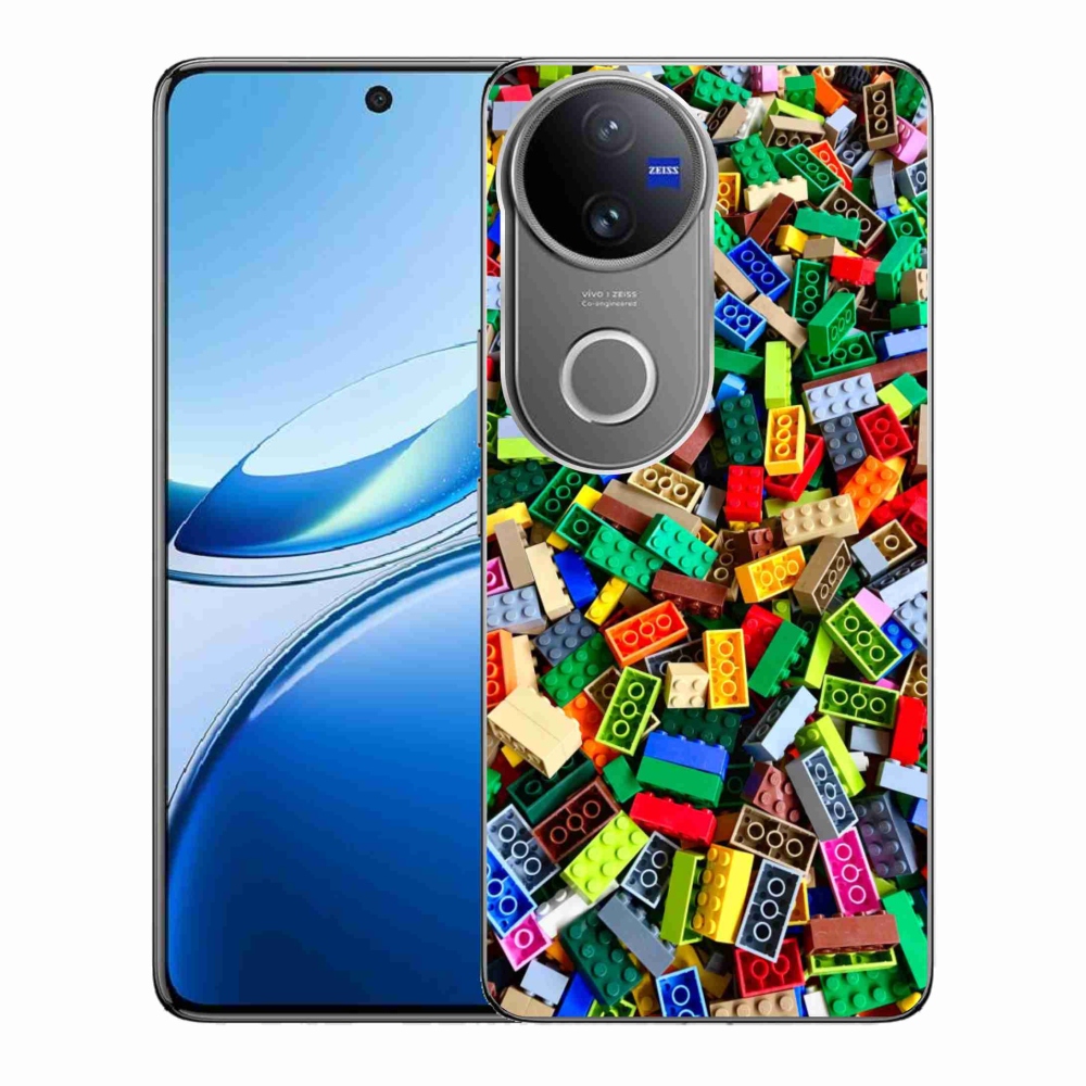 Gélový kryt mmCase na Vivo V50 5G - farebné stavebné kocky