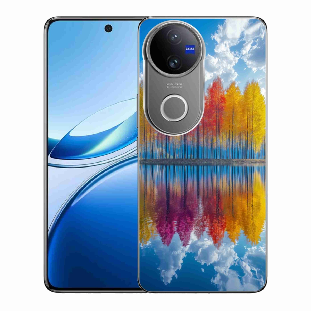 Gélový kryt mmCase na Vivo V50 5G - farebné stromy