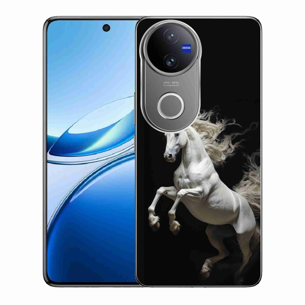 Gélový kryt mmCase na Vivo V50 5G - biely kôň 4