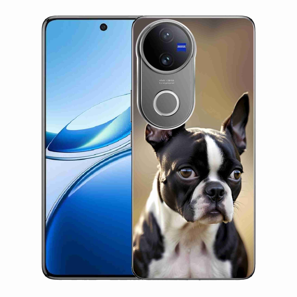 Gélový kryt mmCase na Vivo V50 5G - bostonský teriér