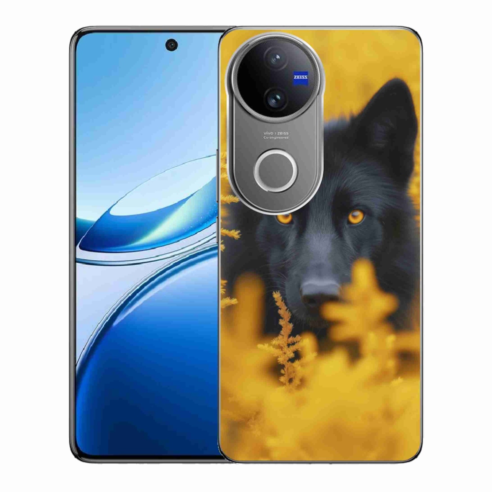 Gélový kryt mmCase na Vivo V50 5G - čierny vlk 2