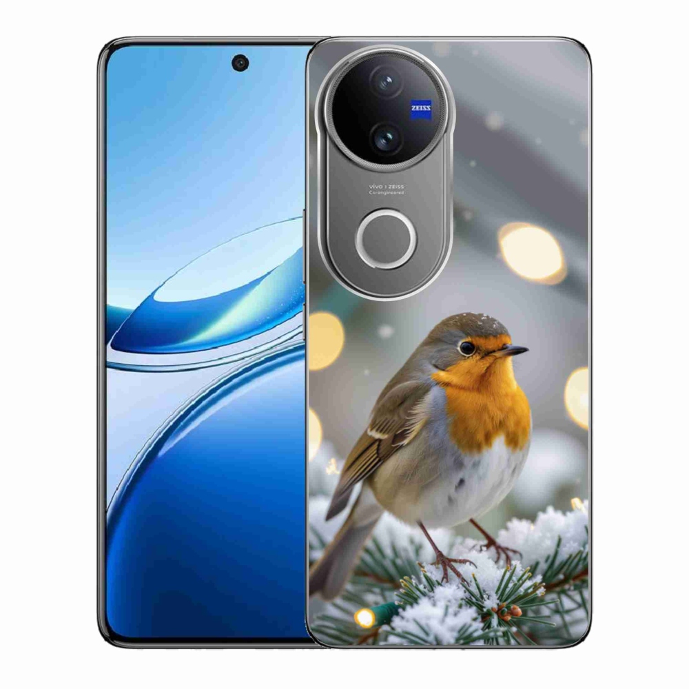 Gélový kryt mmCase na Vivo V50 5G - červienka v zime