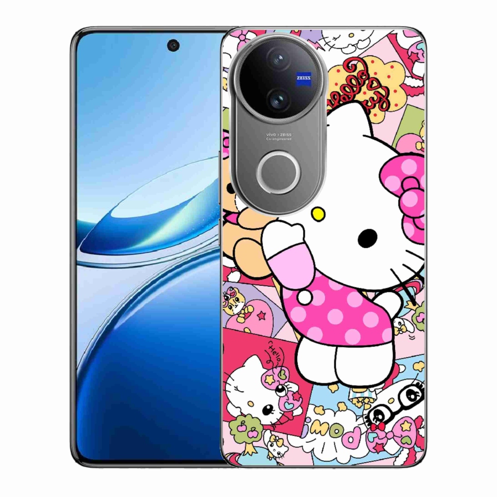 Gélový kryt mmCase na Vivo V50 5G - cute kitty
