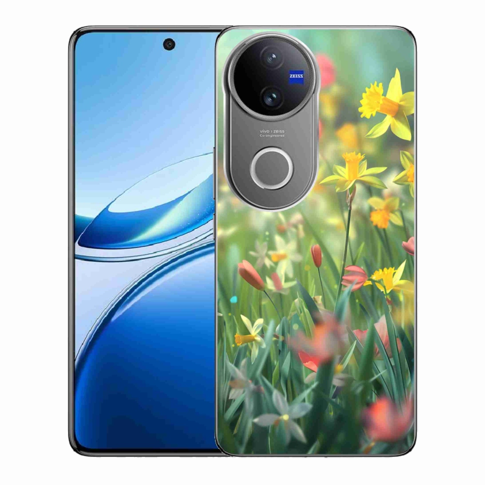 Gélový kryt mmCase na Vivo V50 5G - jarné kvety