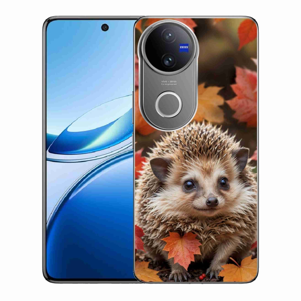 Gélový kryt mmCase na Vivo V50 5G - ježko v lístia