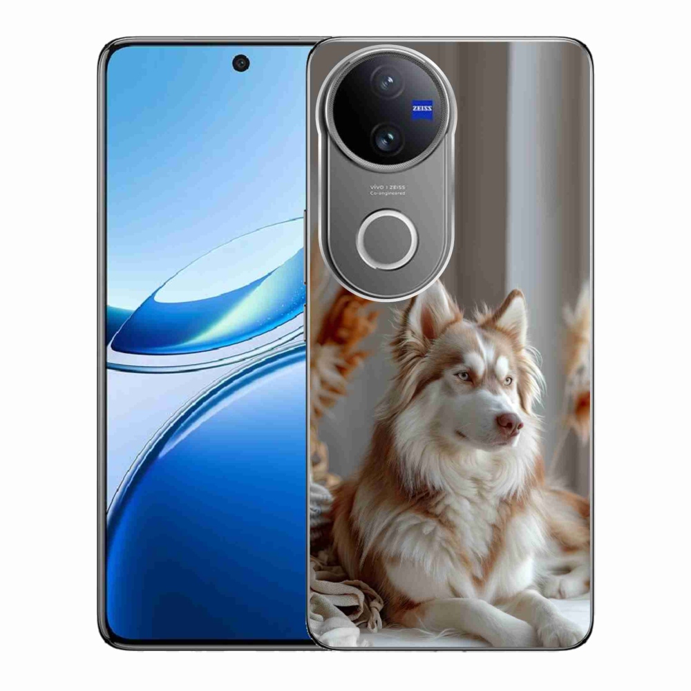 Gélový kryt mmCase na Vivo V50 5G - pokojný sibírsky husky