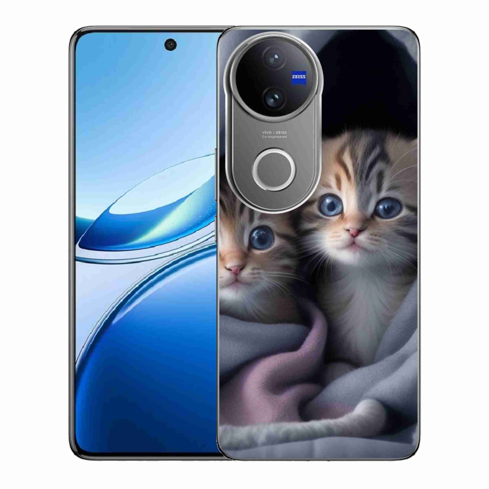 Gélový kryt mmCase na Vivo V50 5G - mačacie duo 2