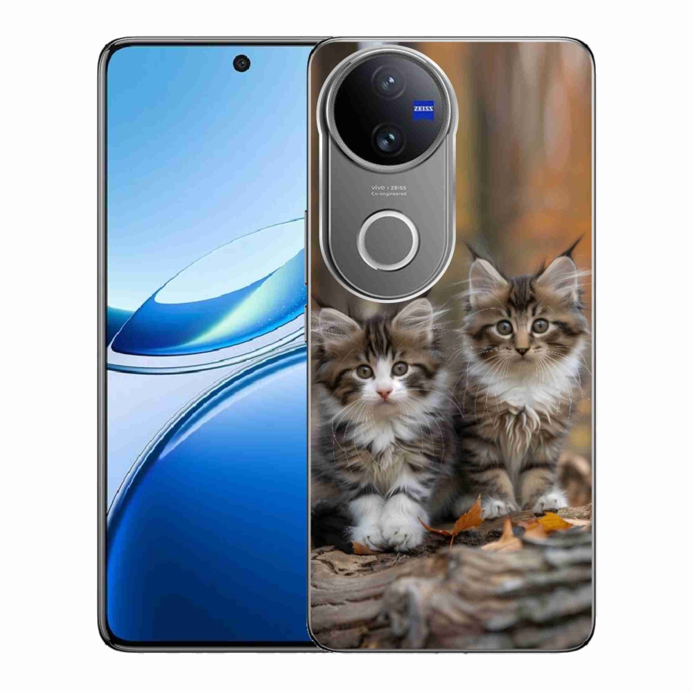 Gélový kryt mmCase na Vivo V50 5G - mačacie duo 3