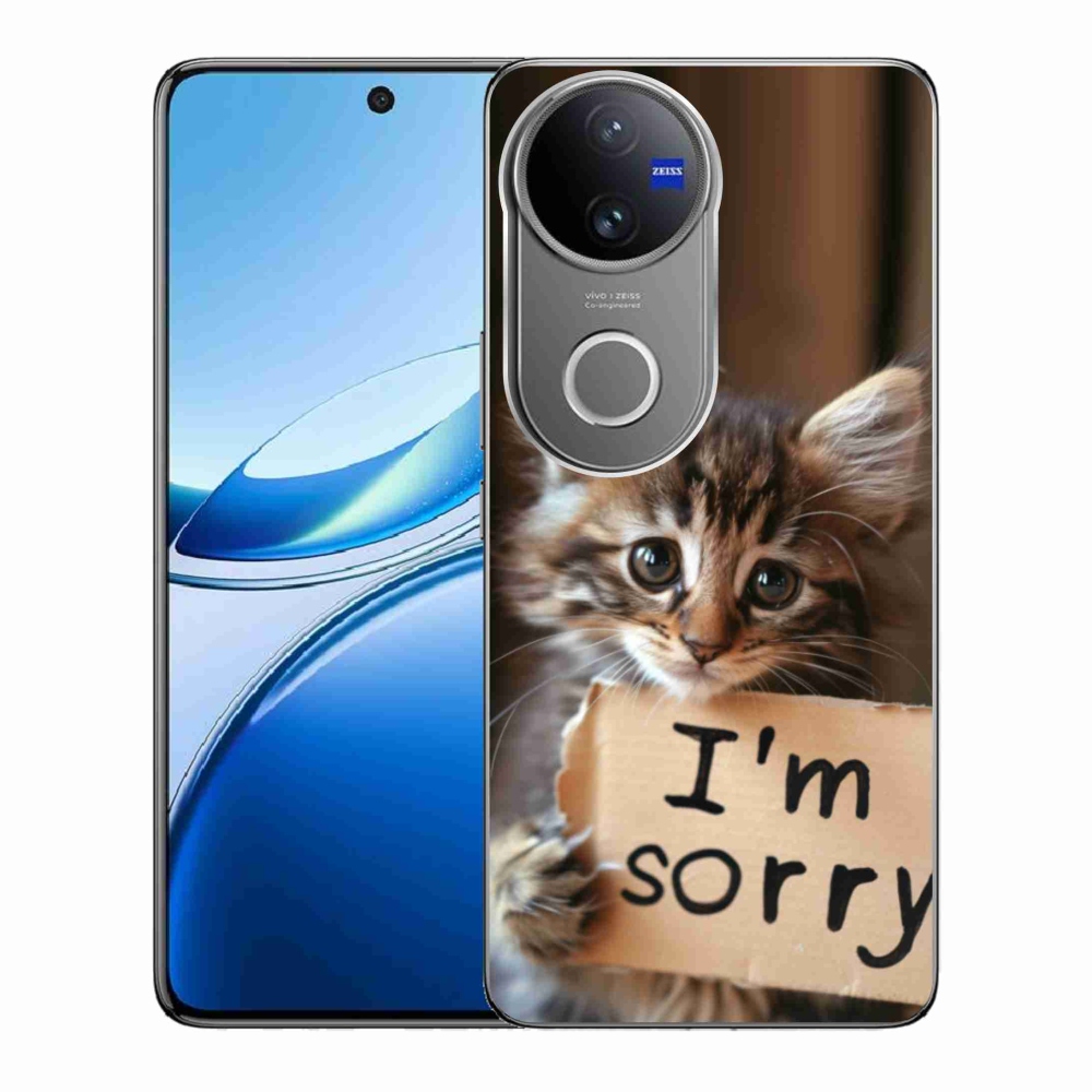 Gélový kryt mmCase na Vivo V50 5G - mačacie ospravedlnenie