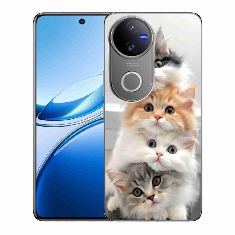 Gélový kryt mmCase na Vivo V50 5G - mačacia partia