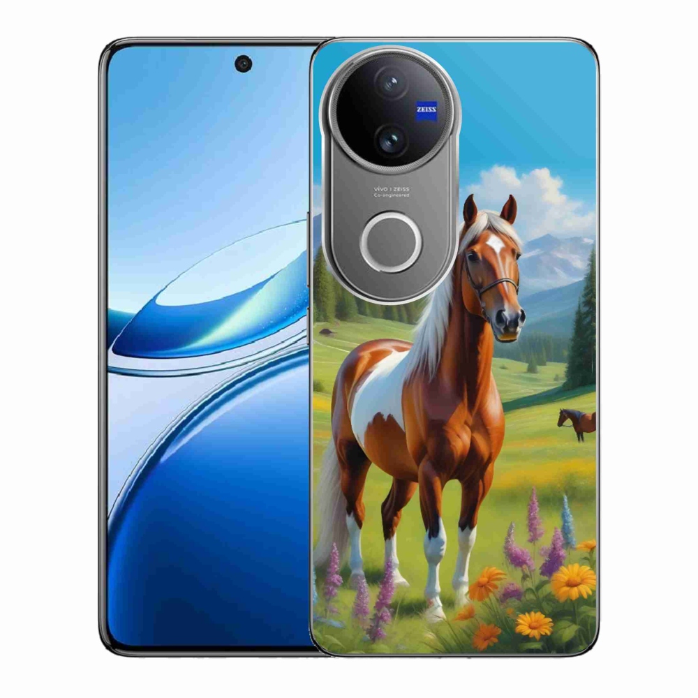 Gélový kryt mmCase na Vivo V50 5G - kôň na lúke