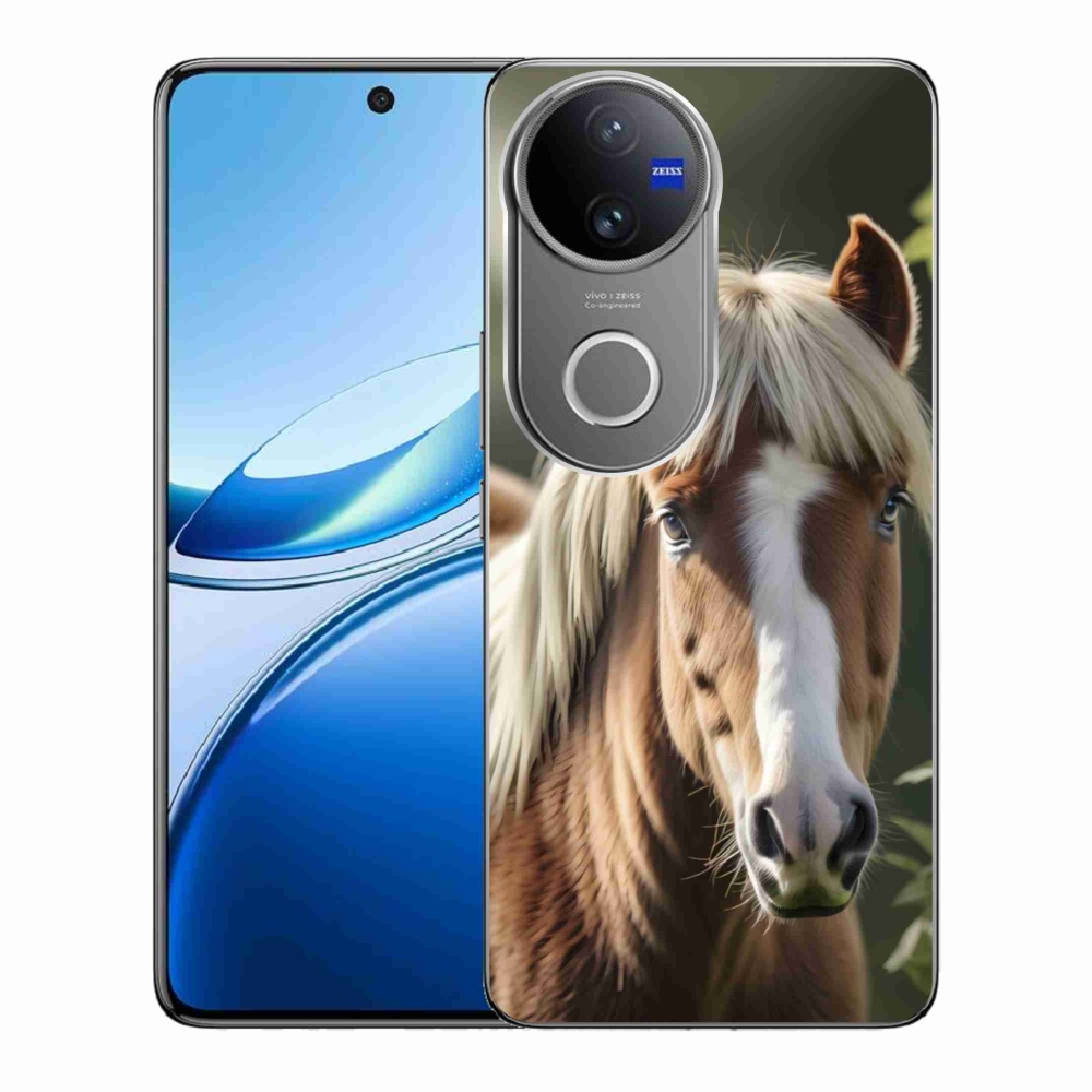 Gélový kryt mmCase na Vivo V50 5G - kôň so svetlou hrivou