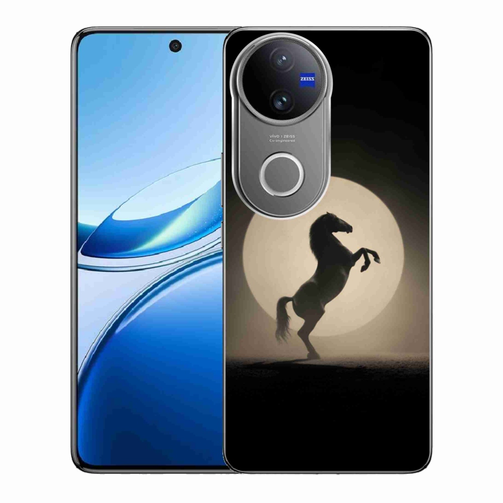 Gélový kryt mmCase na Vivo V50 5G - kôň v siluete