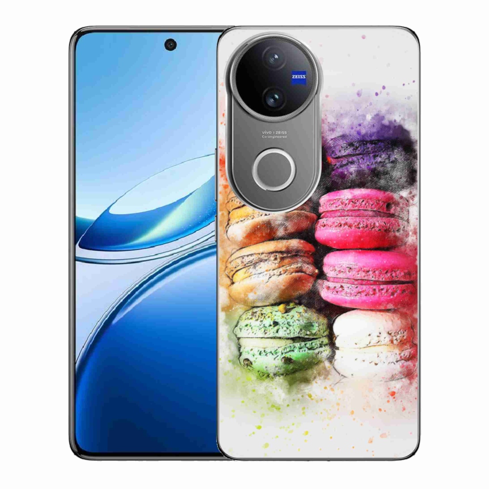Gélový kryt mmCase na Vivo V50 5G - makrónky
