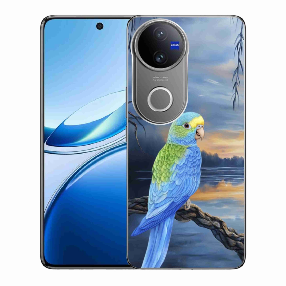 Gélový kryt mmCase na Vivo V50 5G - modrý papagáj