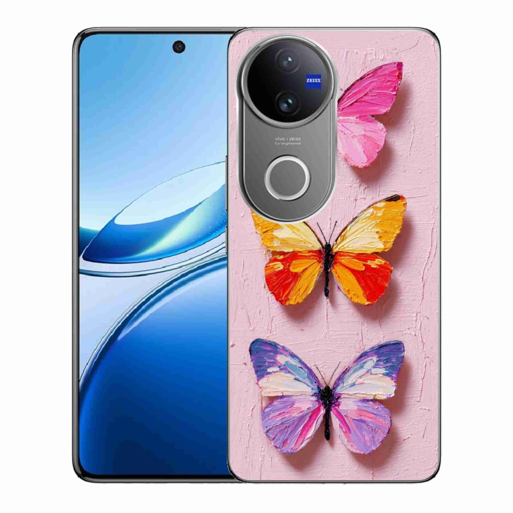 Gélový kryt mmCase na Vivo V50 5G - motýlia trojica