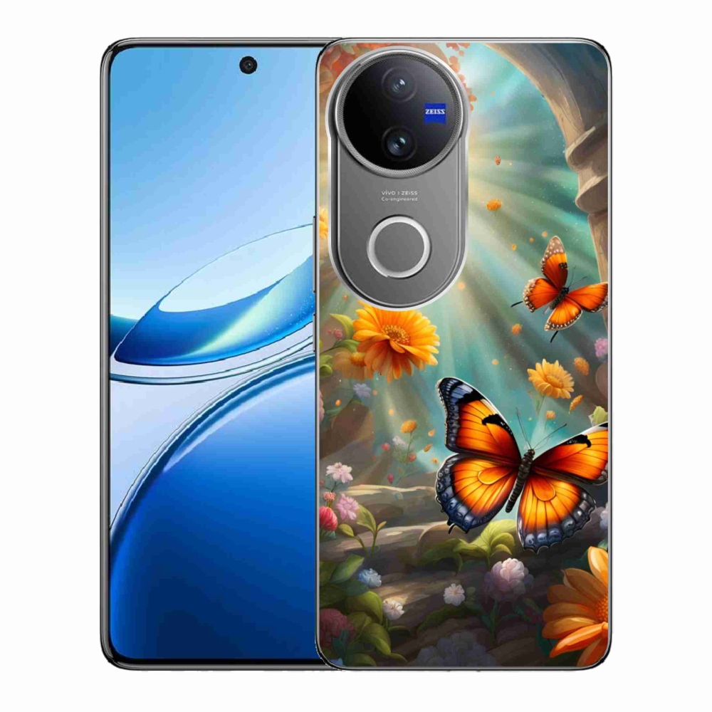 Gélový kryt mmCase na Vivo V50 5G - motýlia záhrada 2