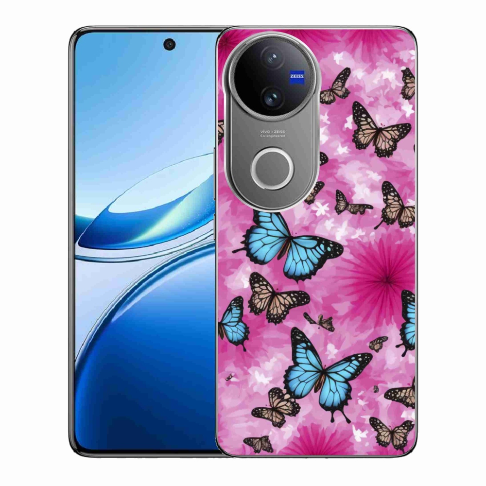 Gélový kryt mmCase na Vivo V50 5G - motýlia záhrada
