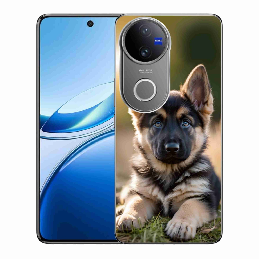 Gélový kryt mmCase na Vivo V50 5G - nemecký ovčiak v prírode